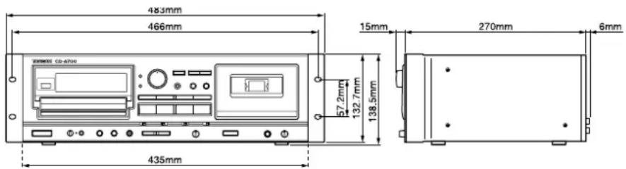 TASCAM CDA700 - Mitgeliefertes Zubehör: - 1