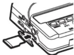 TASCAM DR10C - Eine microSD-Karte einlegen - 1