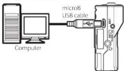 TASCAM DR10C - Connecting with a computer - 1