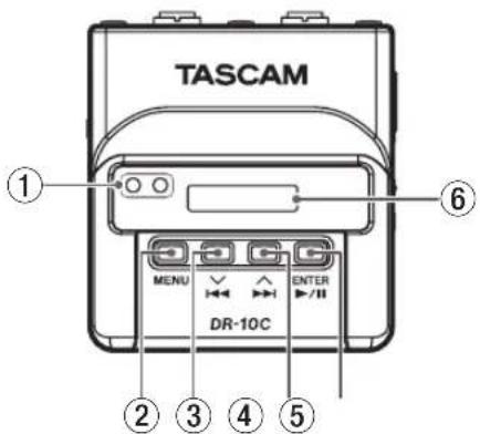 TASCAM DR10C - Vorderseite - 1