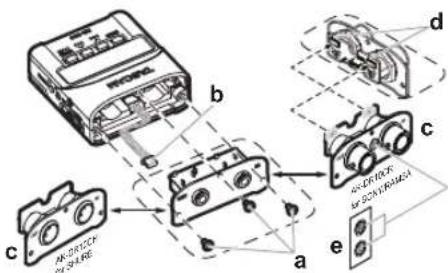 TASCAM DR10C - Die Anschlussplatte austauschen - 1