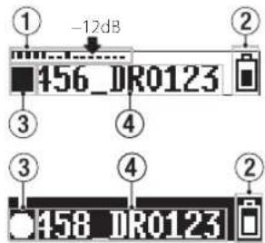 TASCAM DR10C - rada de la grabacion - 1