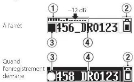 TASCAM DR10C - Rrét de l'enregistrement - 1