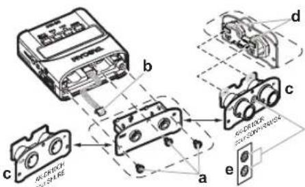 TASCAM DR10C - Changement du panneau supérieur - 1