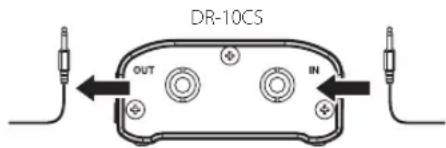 TASCAM DR10C - Branchement à un autre équipement - 1