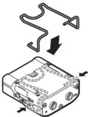 TASCAM DR10C - Belt clip attachment points - 1