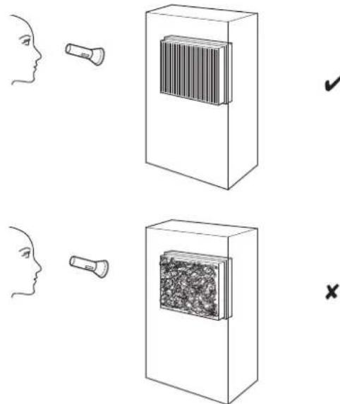 TROTEC AirgoClean 100 E - Contrôle visuel de l'intérieur de l'appareil pour détector des encrasements - 1