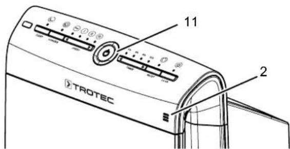 TROTEC AirgoClean 100 E - Nettoyage du capteur de la qualite de l'air - 1