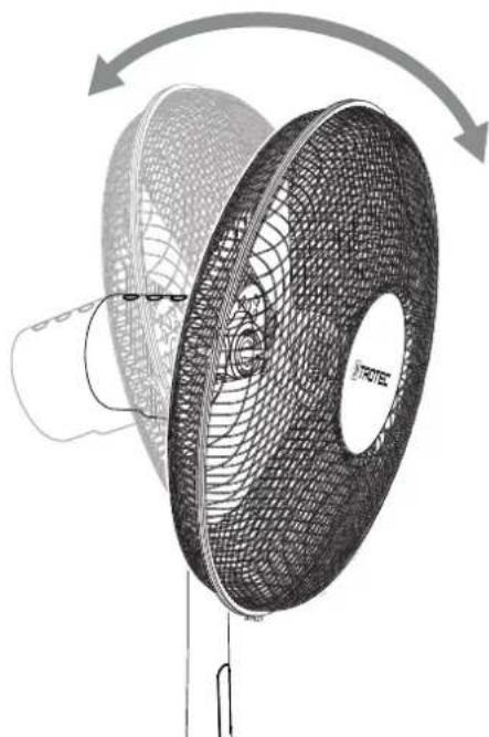 TROTEC TVE 24 S - Réglage de l'inclinaison du ventilateur - 1