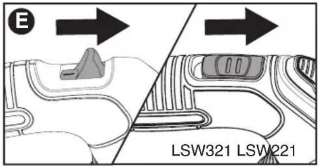 BLACK & DECKER LSW221 - SWITCHING ON AND OFF - 1