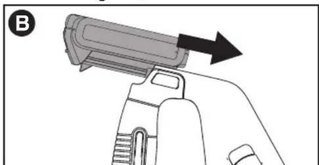 BLACK & DECKER LSW221 - INSTALLING / REMOVING BATTERY PACK - 1
