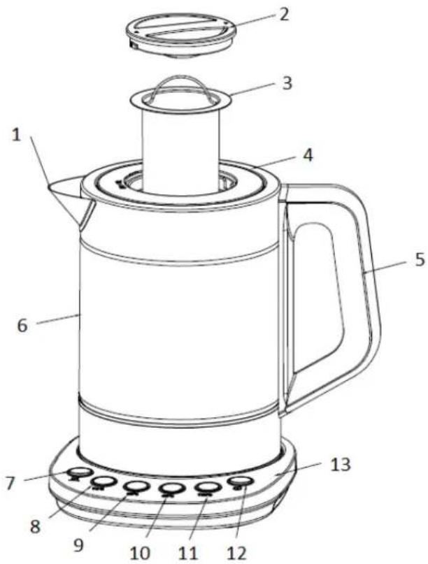 SUNTEC WAK8496 tea - VORSICHT! - 1