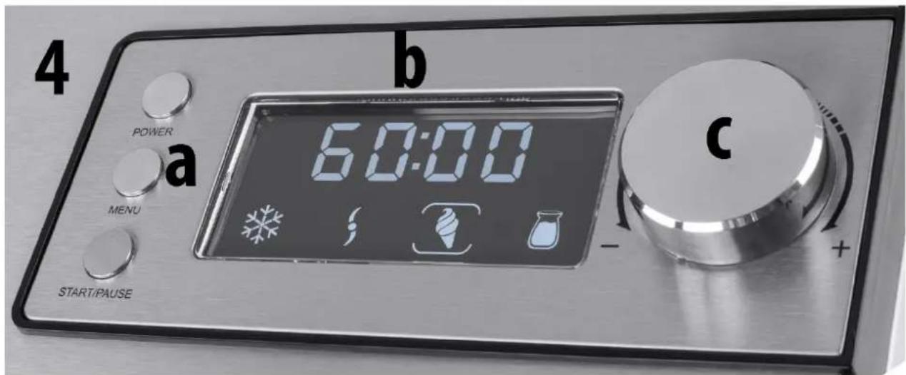 CASO IceCreamer 3298 - Surface de commande - 1