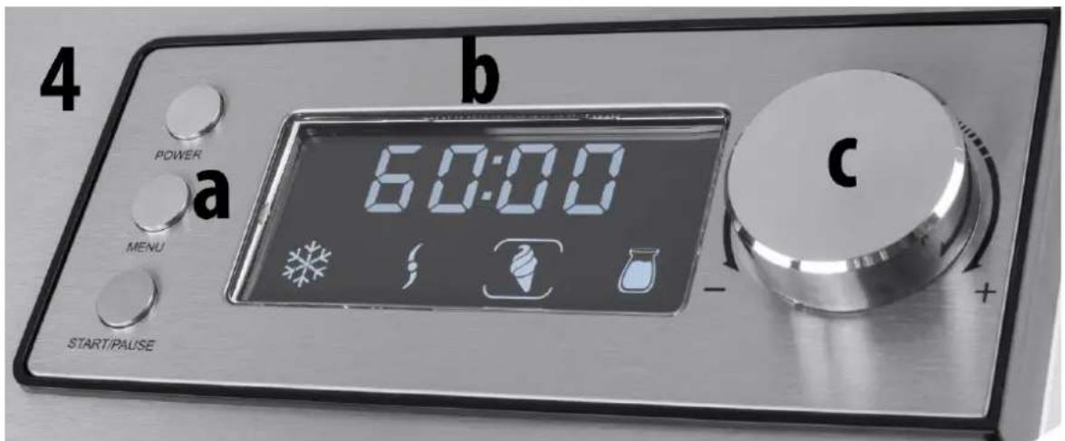 CASO IceCreamer 3298 - Control panel - 1