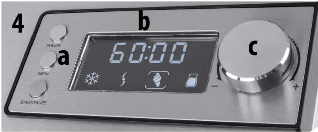 CASO IceCreamer 3298 - Pannello di controllo - 1