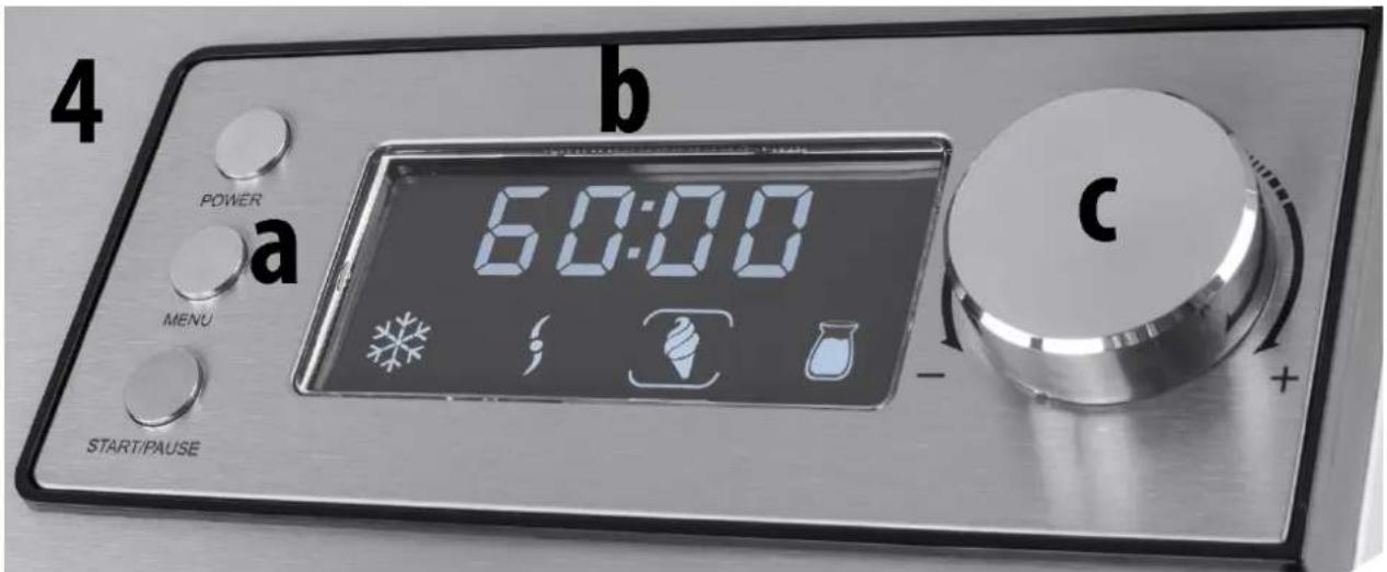 CASO IceCreamer 3298 - Bedieningspaneel - 1