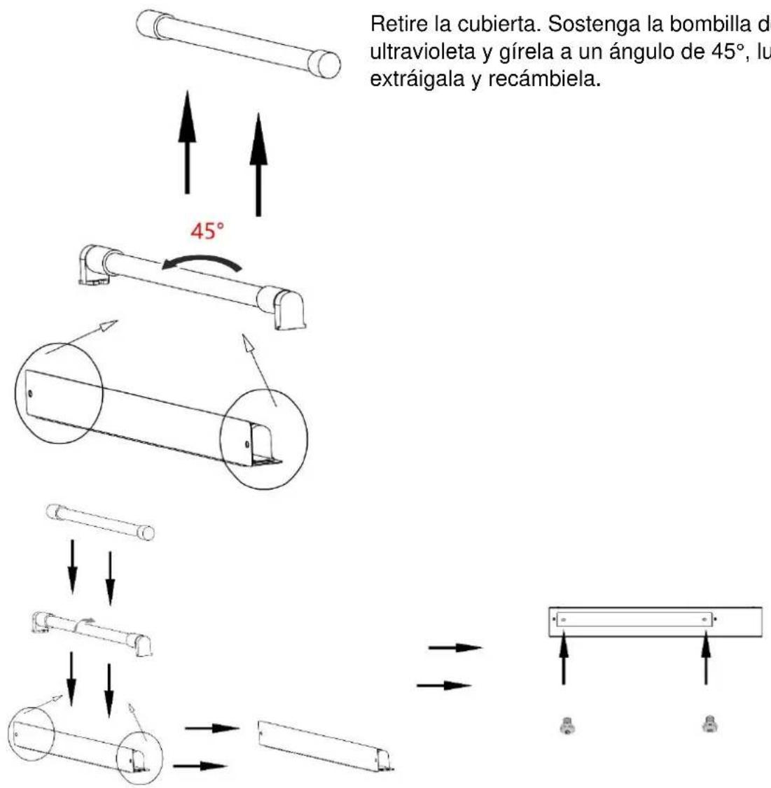 CASO DryAged Master 380 Pro - Sustitución de la bombilla de la lámpara de luz ultravioleta - 2
