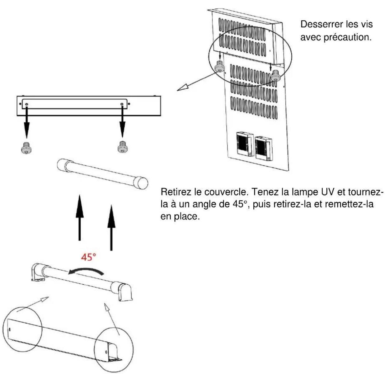 CASO DryAged Master 380 Pro - Changer la lampe UV - 1