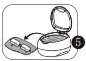 CASO UltraSonicClean Disc - Während der Reinigung hören Sie ein ZIZI-Geräusch; es bedeutet, dass das Gerät arbeitet. - 1