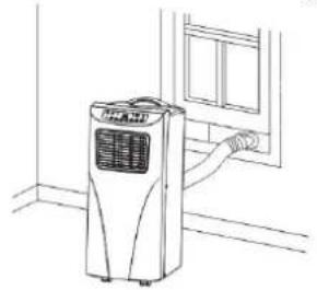 SUNTEC Klimatronic Freeze 7.000+ - A kimenő levegő tömlő installálása, 2. és 3. ábra - 1