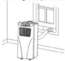 SUNTEC Klimatronic Freeze 7.000+ - Installation of the exhaust hose, Fig. 2 und 3 - 1