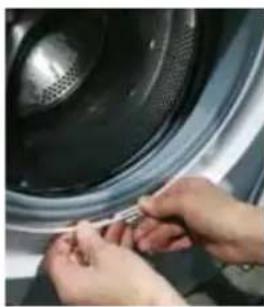 HAIER HW150BP14986E - TĚSNĚNÍ DVEŘÍ NÁSTROJE - KLÍČ TORX, KLEŠTĚ, PLOCHÝ ŠROUBOVÁK, DVA 7 TRUBKOVÉ KLÍČE - 7