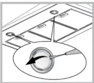 INDESIT IHP 64.5 C M IX - De lampen vervangen - 1