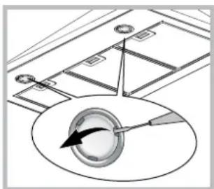 INDESIT IHP 64.5 C M IX - Remplacement des ampoules - 1