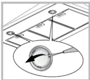 INDESIT IHP 64.5 C M IX - Austausch der Lampen - 1