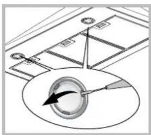 INDESIT IHP 6.5F C M IX - Replacing the bulbs - 1