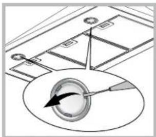 INDESIT IHP 6.5F C M IX - Austausch der Lampen - 1