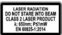 RYOBI RCS1600 - LASERSIKKERHET (RCS1600) - 2