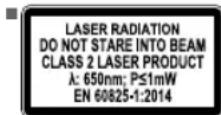 RYOBI RCS1600 - LASER SICHERHEITSVORSCHRIFTEN (RCS1600) - 3