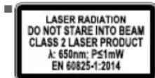 RYOBI RCS1600 - BEZPIECZENSTWO DOTYCZACE LASERA (RCS1600) - 3