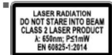 RYOBI RCS1600 - SECURITE RELATIVE AU LASER (RCS1600) - 3