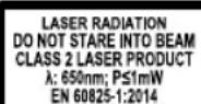 RYOBI RCS1600 - LASER SICHERHEITSVORSCHRIFTEN (RCS1600) - 2