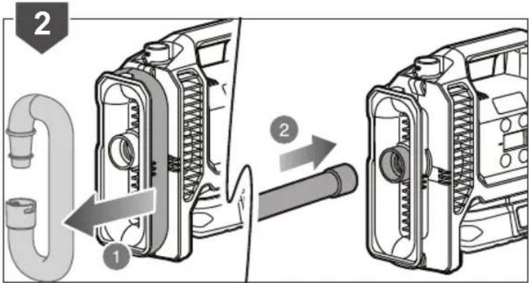 Diagram illustrating the process of a car air vent with labeled parts and directional arrows indicating assembly steps.