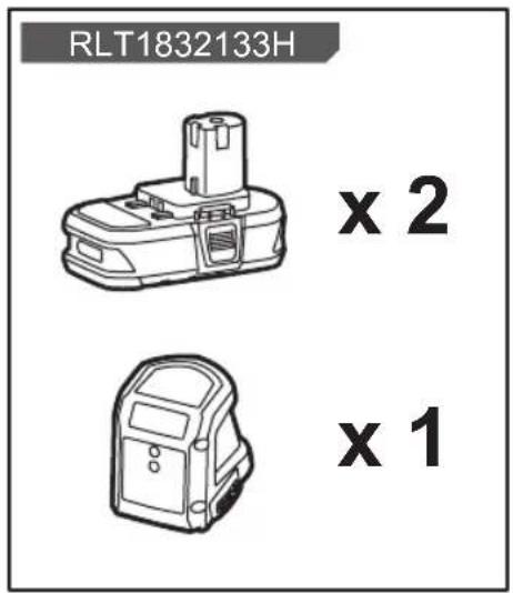 RYOBI One+ RLT183222S - SYMBOLY NA PRODUKTE - 2