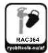 RYOBI One+ RBV1850 - SYMBOL OP HET PRODUCT - 7
