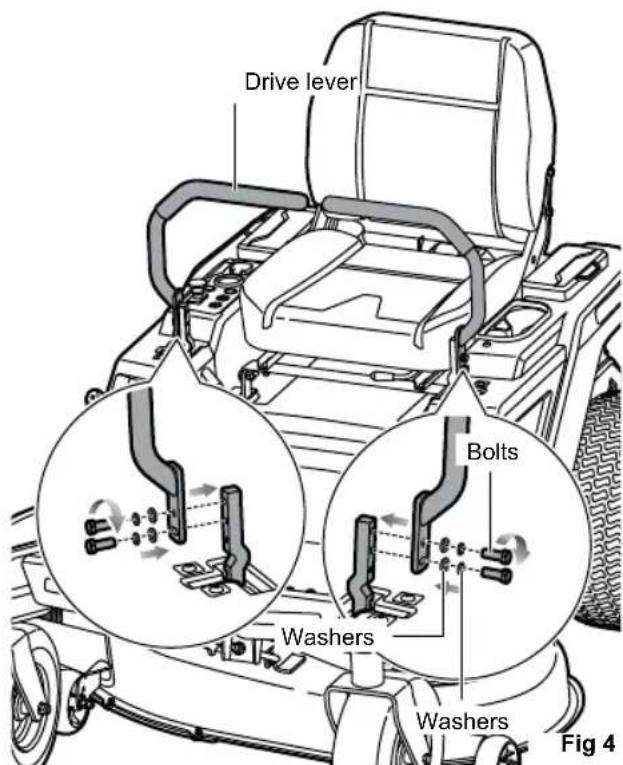 RYOBI ZTR480EX - INSTALLING THE SEAT - 2