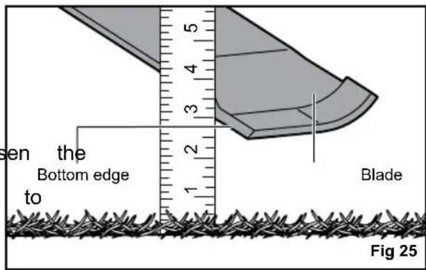 RYOBI ZTR480EX - To make front-to-back adjustment: - 1