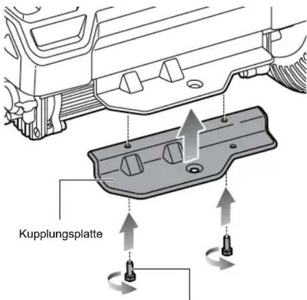 RYOBI ZTR480EX - INSTALLIEREN DER KUPPLUNGSPLATTE - 1
