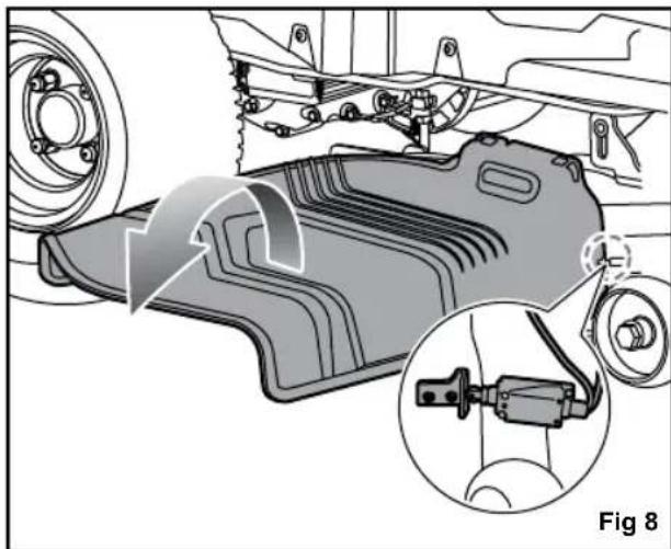 RYOBI ZTR480EX - CHECKING THE SIDE DISCHARGE CHUTE SAFETY INTERLOCK SYTEM - 1
