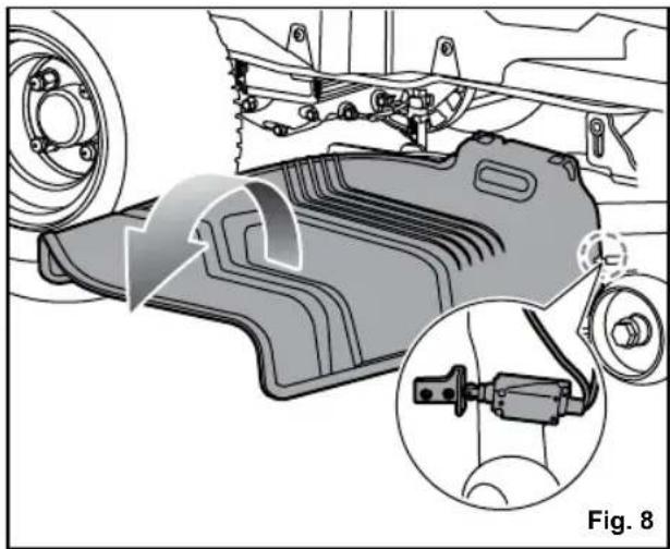 RYOBI ZTR480EX - KONTROLLERA SIDOUTKASTETS SÄKERHETSSPÄRRSYSTEM - 1