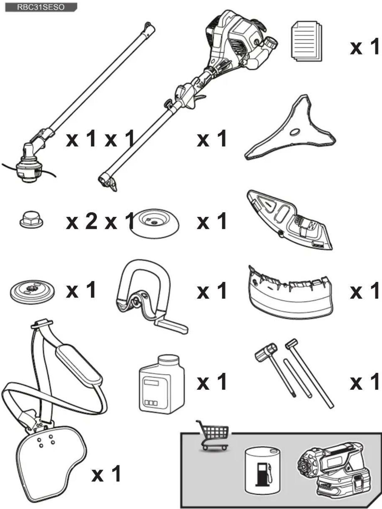 RYOBI RBC31SBO - BU KILAVUZDAKİ SEMBOLLER - 3