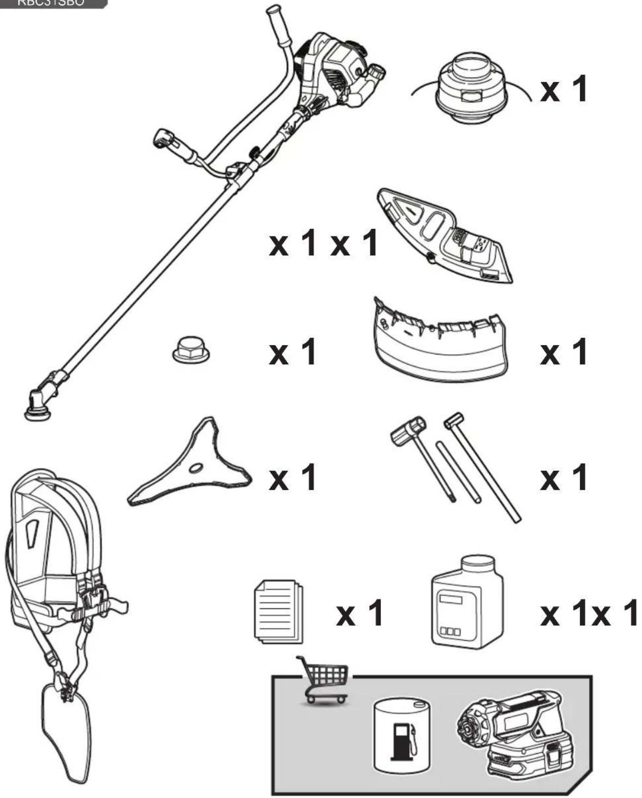 RYOBI RBC31SBO - BU KILAVUZDAKİ SEMBOLLER - 4