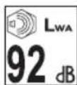 RYOBI Max Power RLM36X46S5 - SYMBOLS ON THE PRODUCT - 16