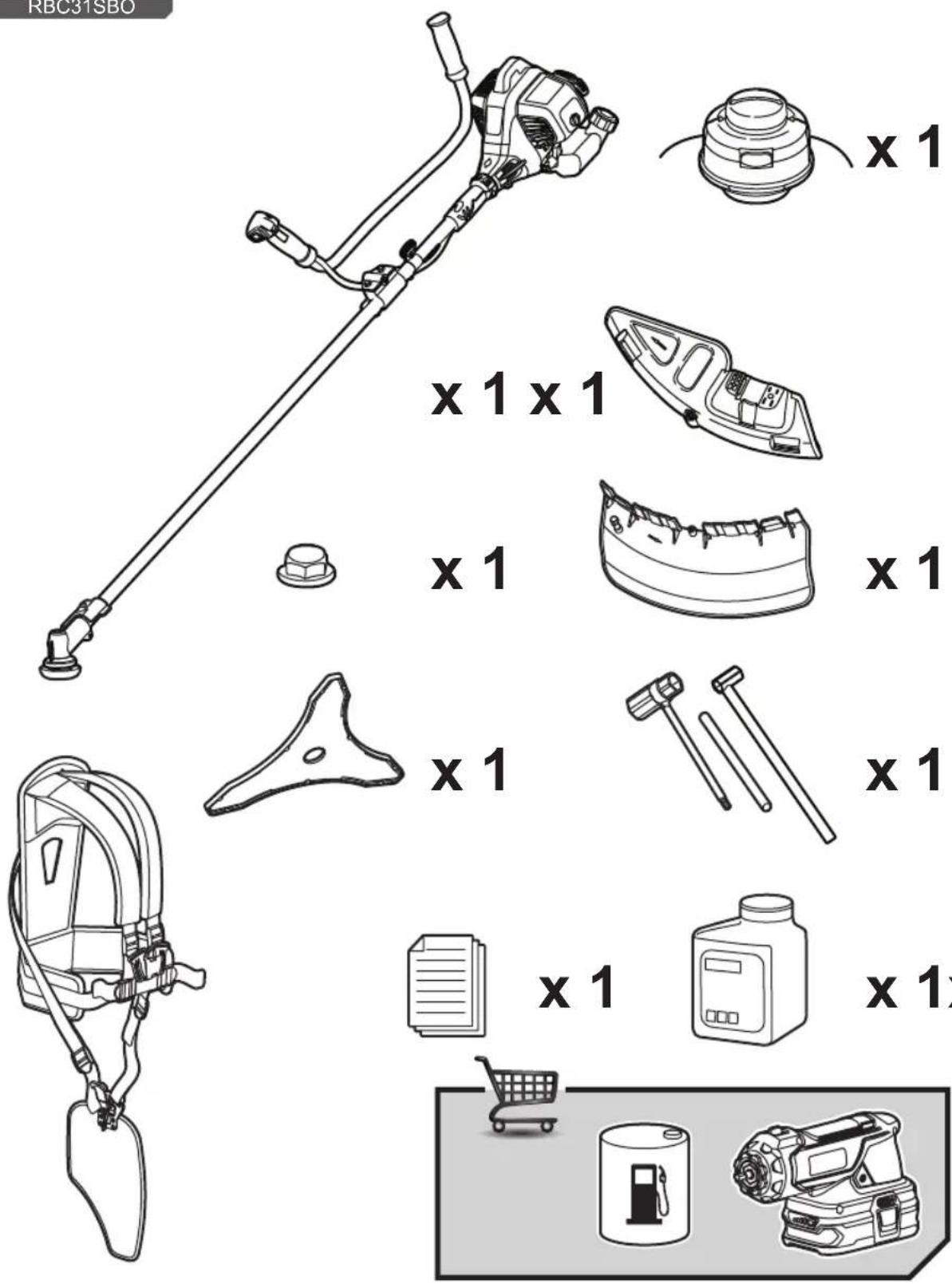 RYOBI RBC31SESO - BU KILAVUZDAKI SEMBOLLER - 4