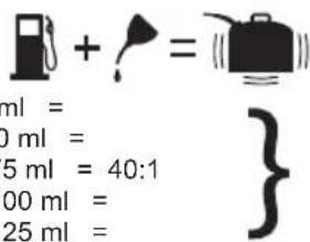RYOBI RBC52FSBOS - AMESTECUL CARBURANTULUI - 1