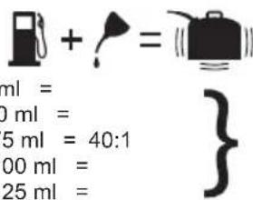 RYOBI RBC42FSBO - AMESTECUL CARBURANTULUI - 1